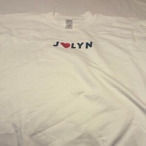 Jolyn Clothing Kids White Tee with Heart Design